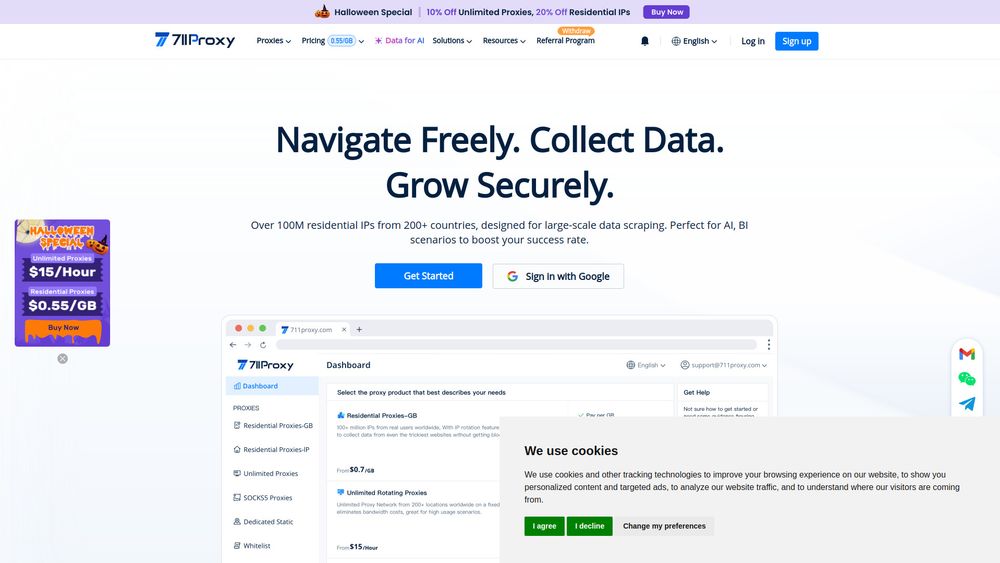 Screenshot of 711Proxy Screenshot of 711Proxy