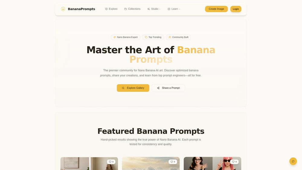 Screenshot of New Nano Banana Prompts