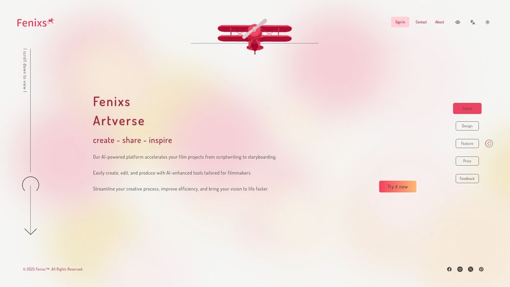Screenshot of Fenixs.ai