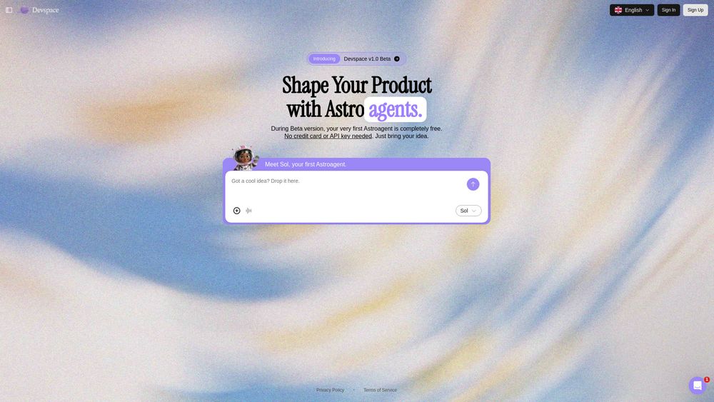Screenshot of Devspace Screenshot of Devspace