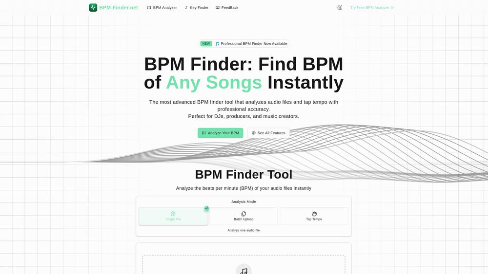 Screenshot of BPM Finder