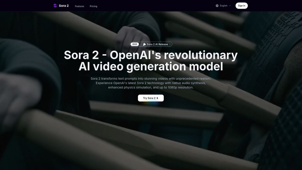 Screenshot of Sora-2