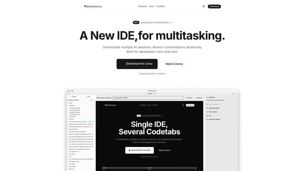 Screenshot of Dereference