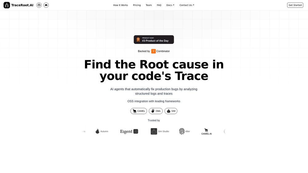 Screenshot of TraceRoot.AI