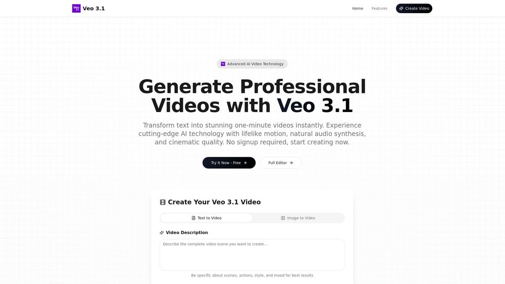 Screenshot of Veo 3.1