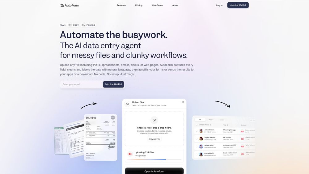 Screenshot of AutoForm