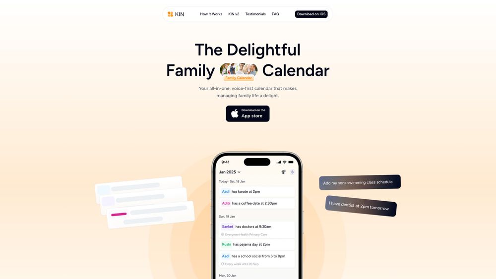 Screenshot of KIN: Family Calendar
