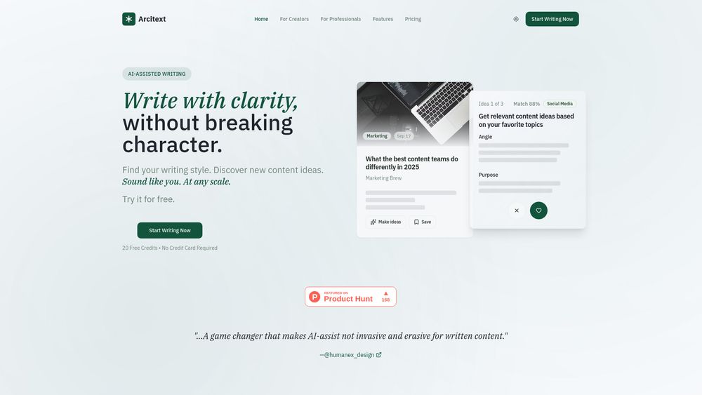 Screenshot of Arcitext.com Screenshot of Arcitext.com