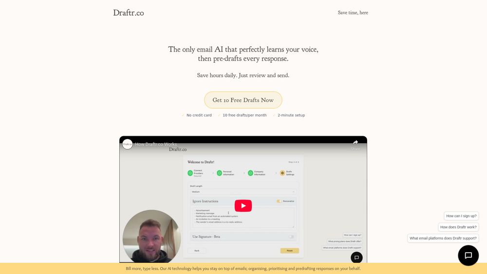 Screenshot of Draftr