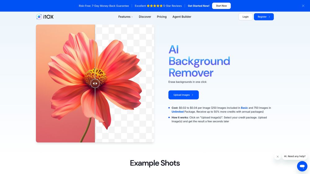Screenshot of AI Background Remover