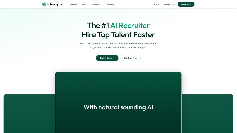 Screenshot of TalentSprout.ai