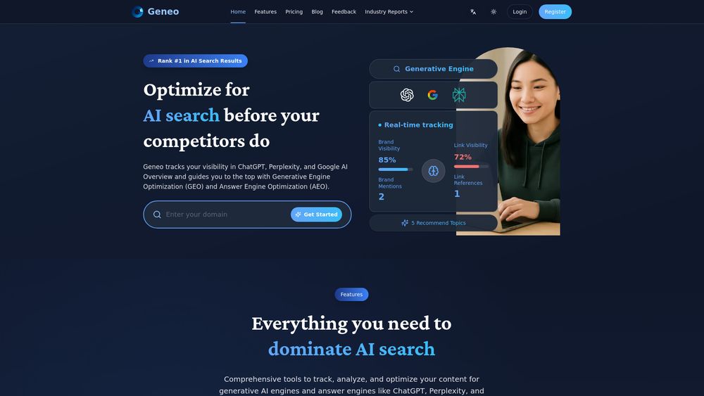Screenshot of Geneo