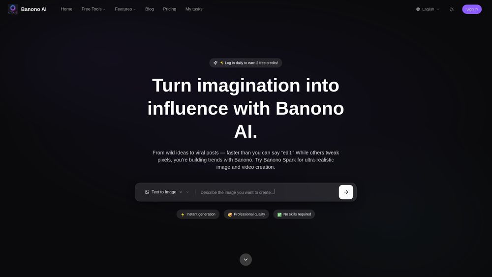 Screenshot of Banono AI