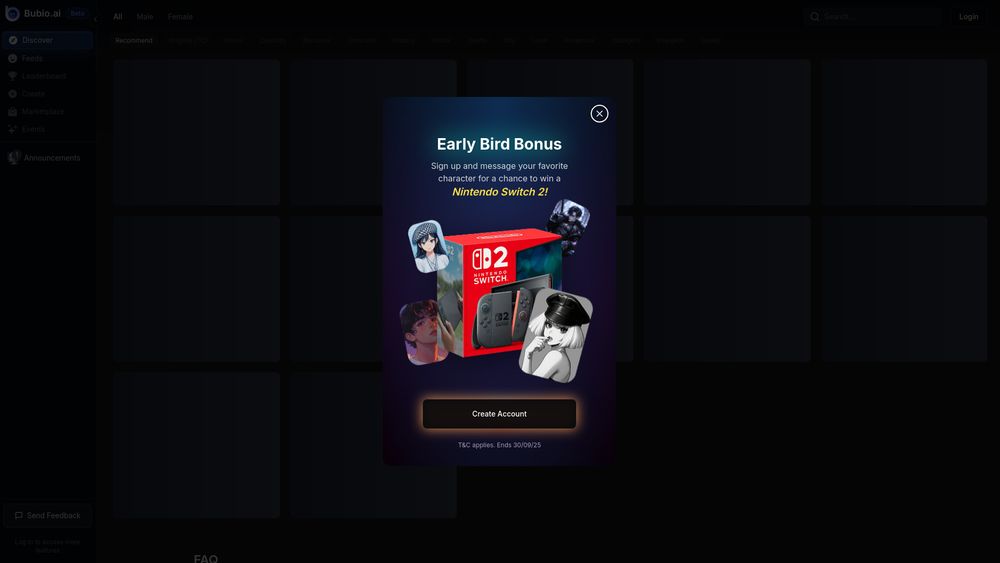 Screenshot of Bubio.ai