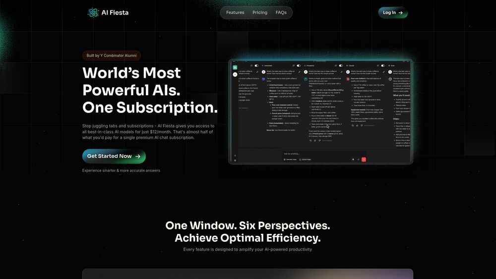 Screenshot of AI Fiesta