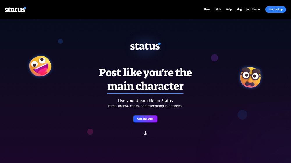 Screenshot of Status AI
