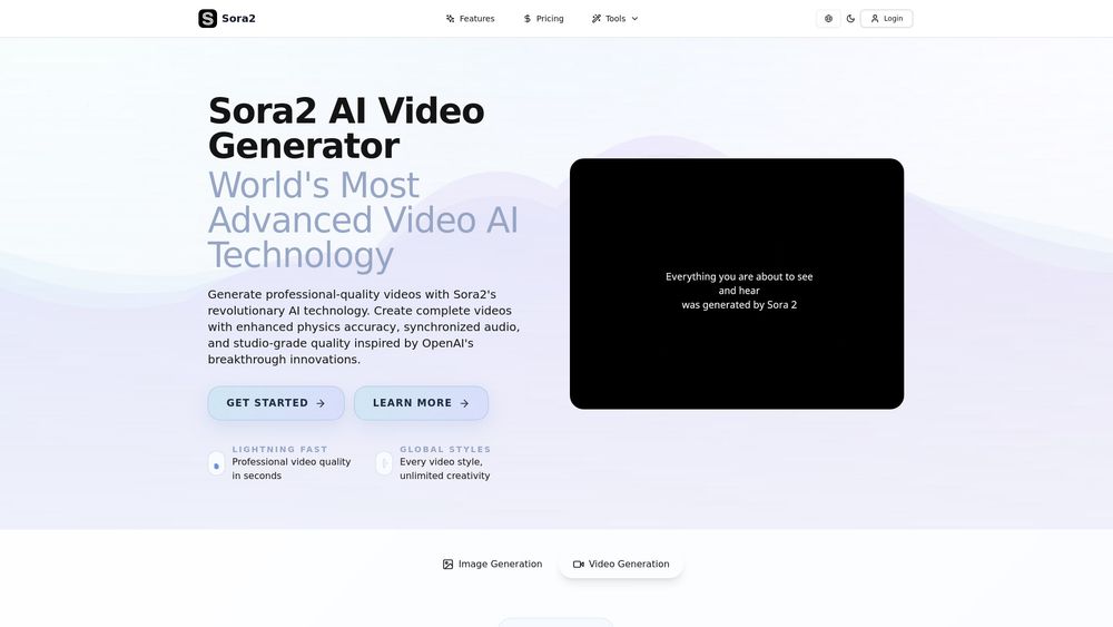 Screenshot of Sora2 AI