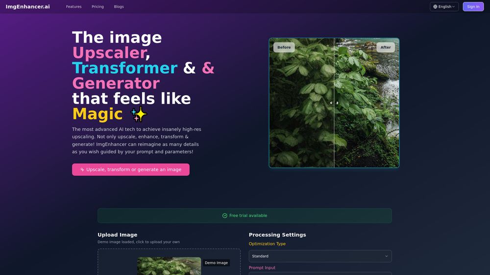 Screenshot of imgenhancer