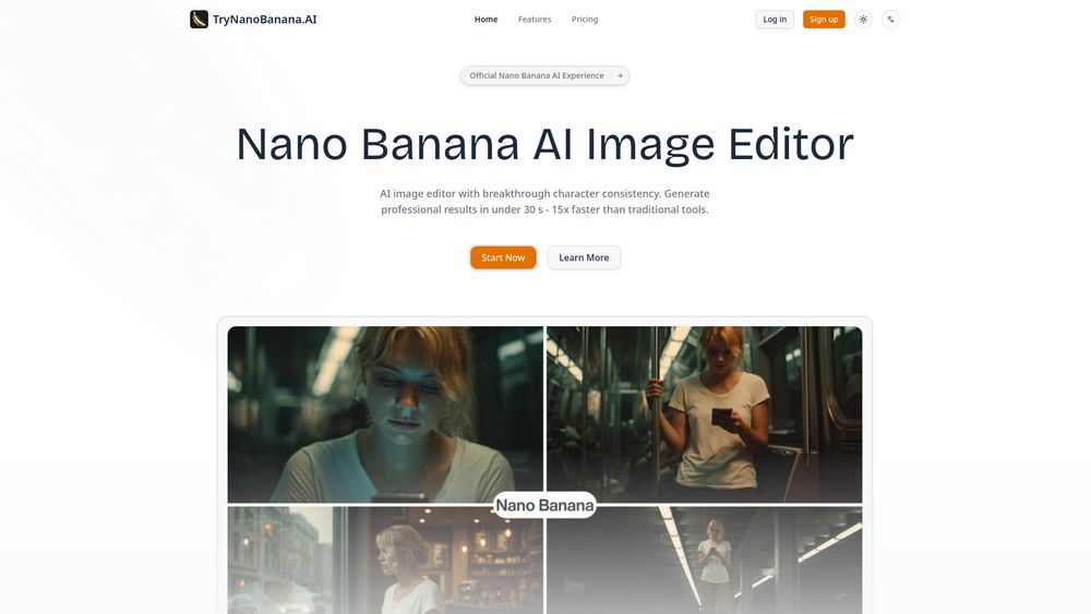 Screenshot of Try Nano Banana AI Free Online
