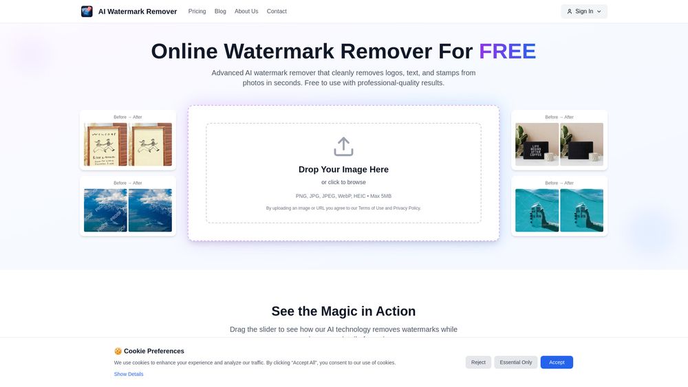 Screenshot of Ai Watermark Remover