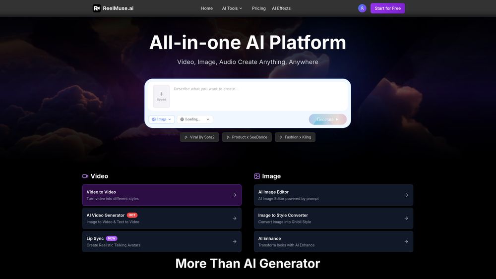 Screenshot of ReelMuse Screenshot of ReelMuse