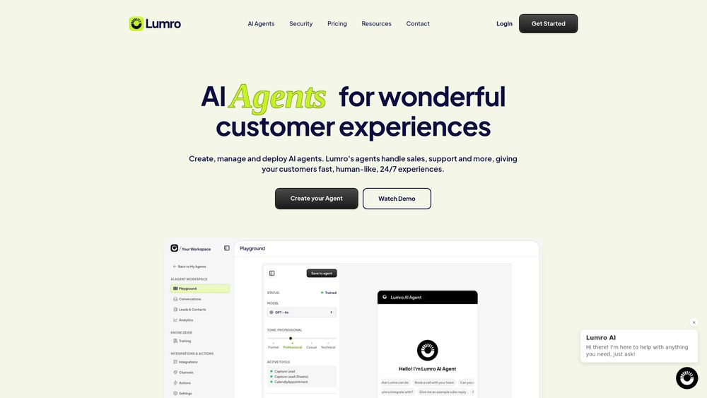 Screenshot of Lumro