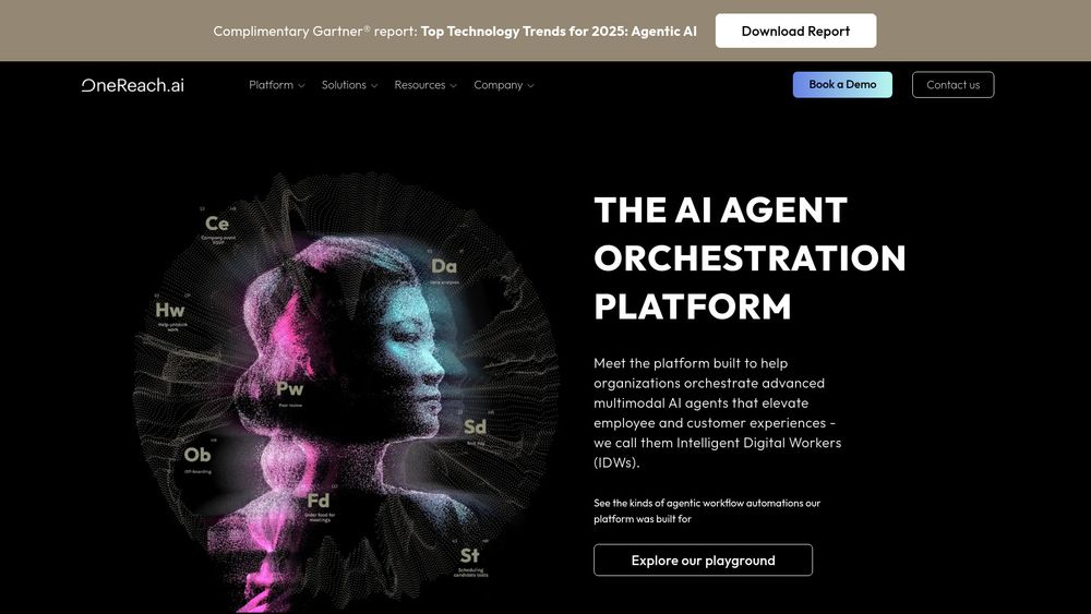 Screenshot of OneReach.ai