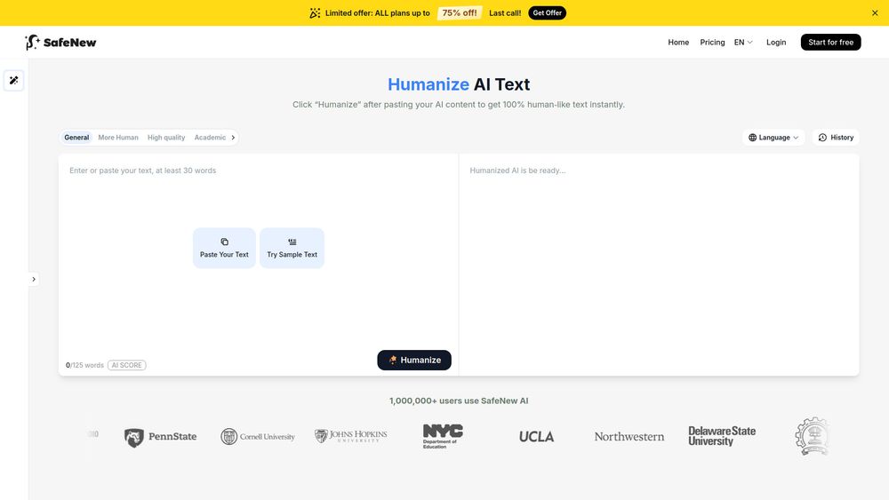 Screenshot of SafeNew AI Screenshot of SafeNew AI