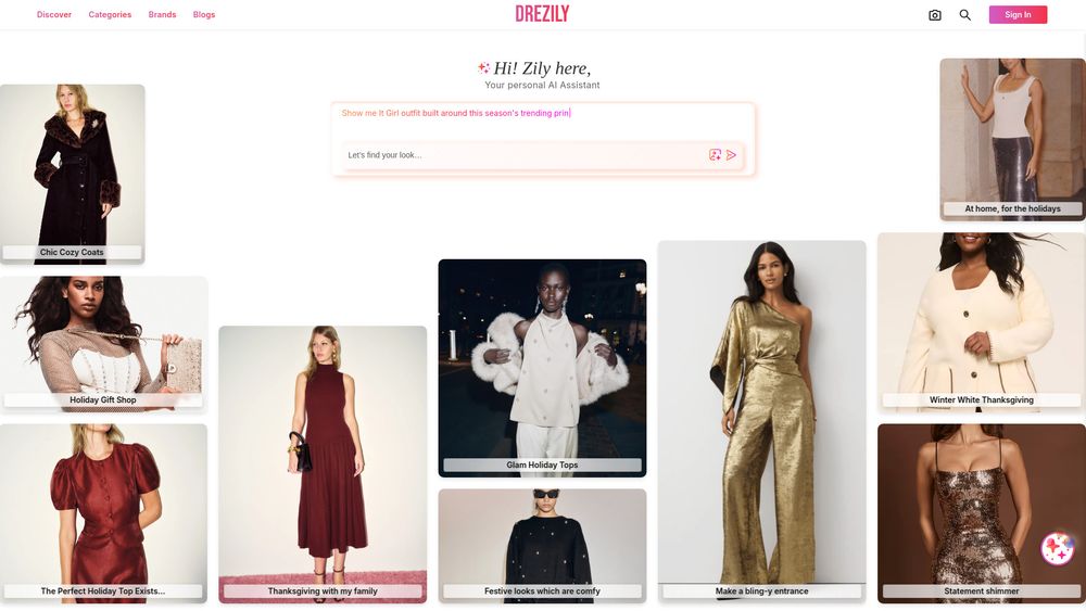 Screenshot of Drezily