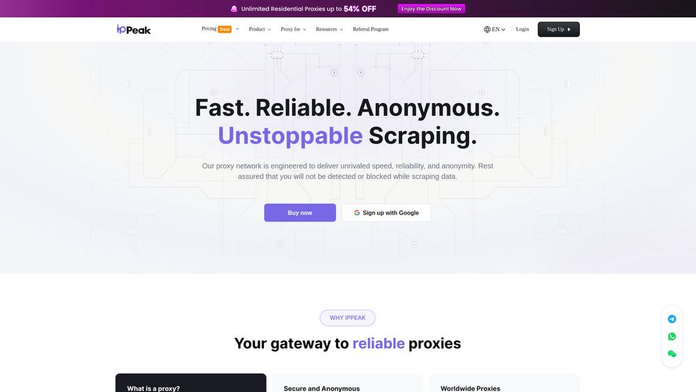 Screenshot of IPPeak