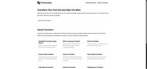 Screenshot of TXTtranslator