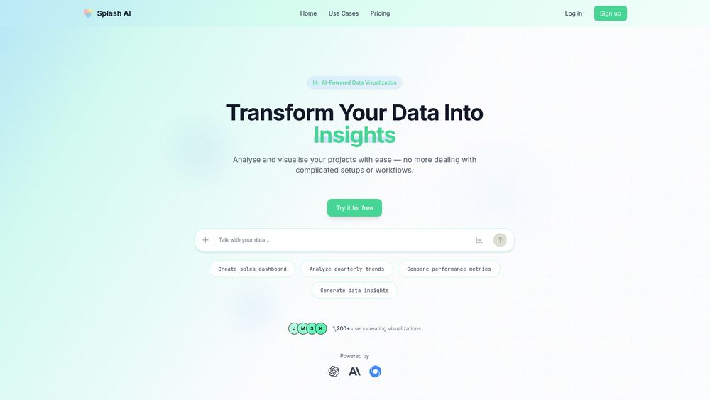 Screenshot of Data Visualization and Analysis with AI