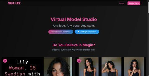 Screenshot of MaagikFace
