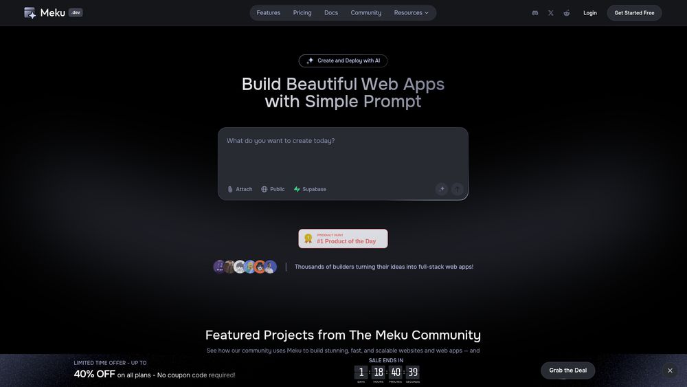 Screenshot of Meku