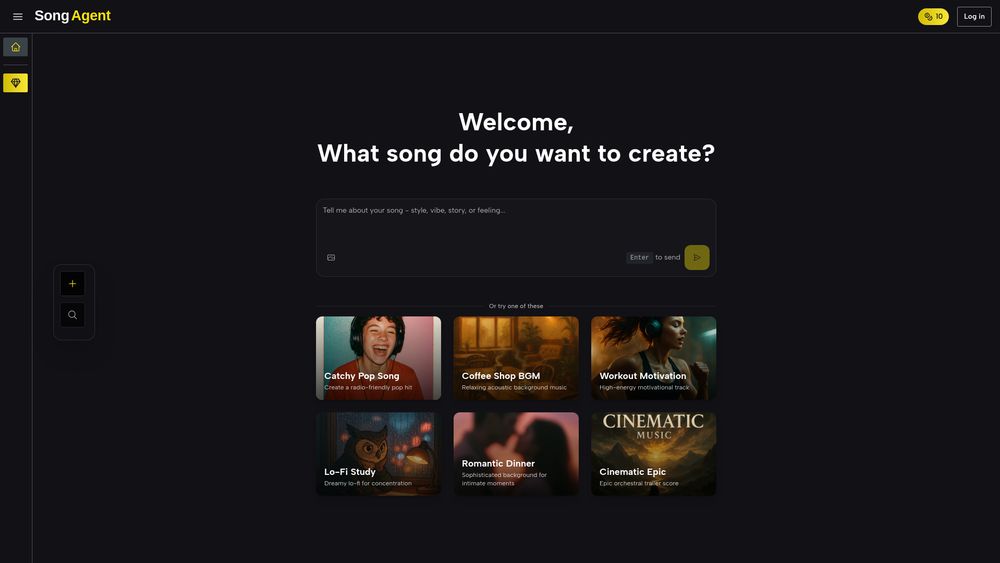 Screenshot of Song Agent AI