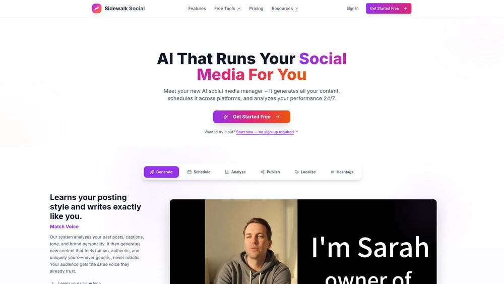 Screenshot of Sidewalk Social