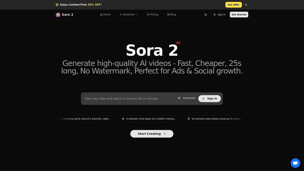 Screenshot of saro2