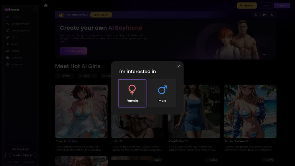 Screenshot of dehouse.ai