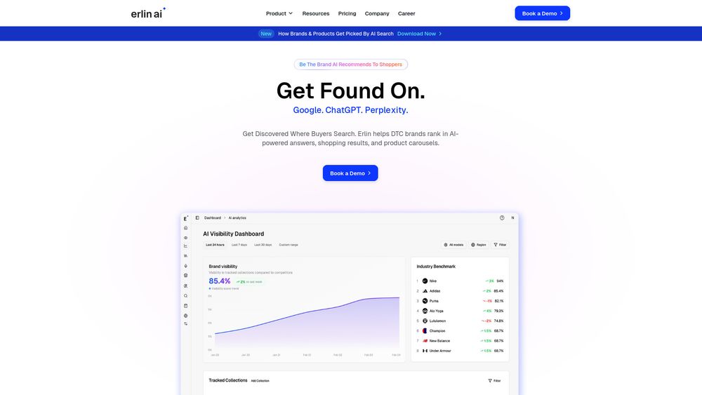 Screenshot of Erlin AI