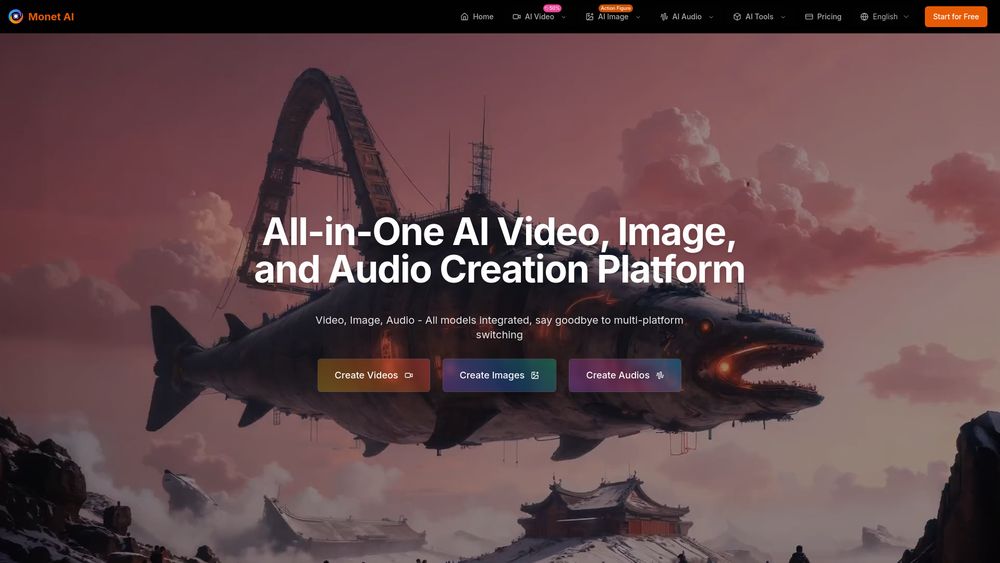 Screenshot of Monet AI Screenshot of Monet AI