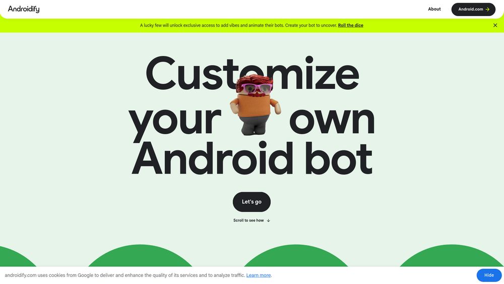 Screenshot of Androidify