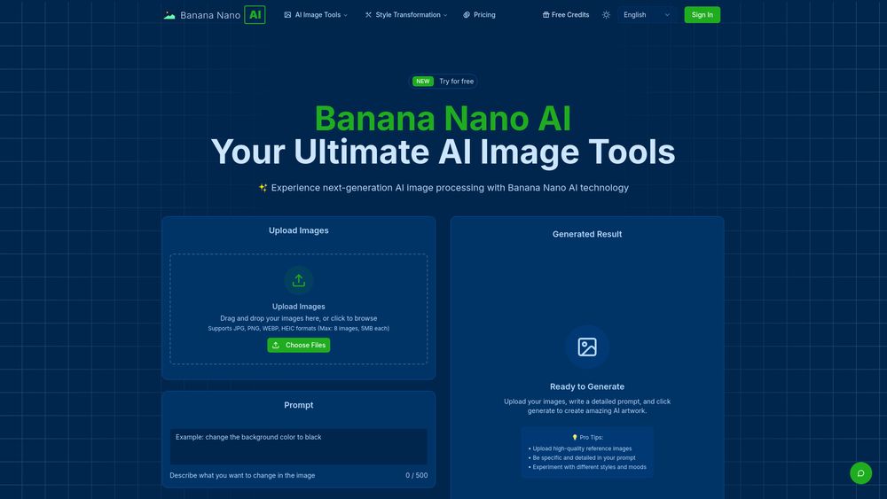 Screenshot of banane nano ai