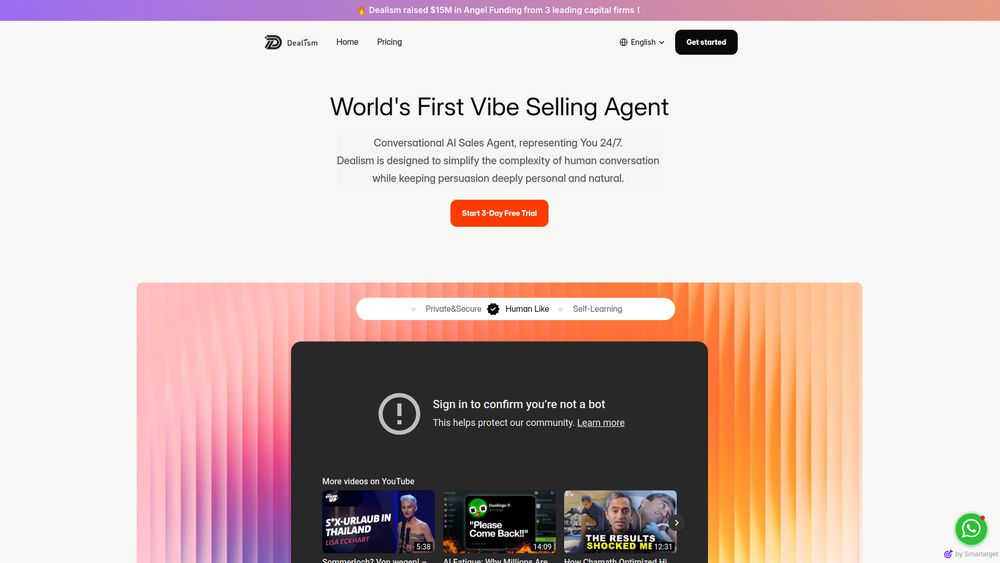 Screenshot of Dealism