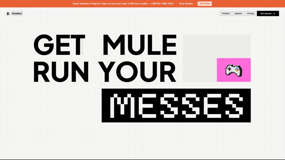 Screenshot of MuleRun
