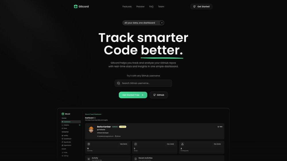 Screenshot of Gitcord