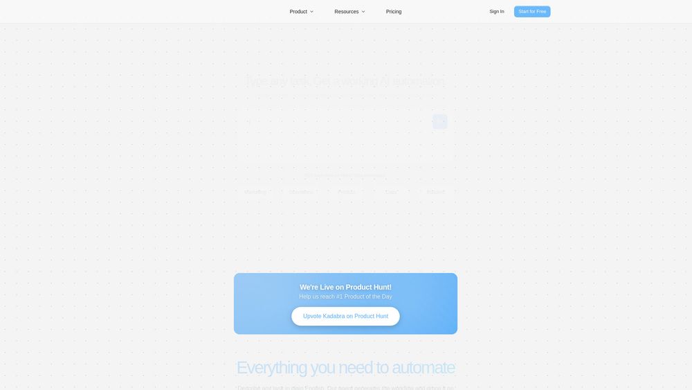 Screenshot of Kadabra