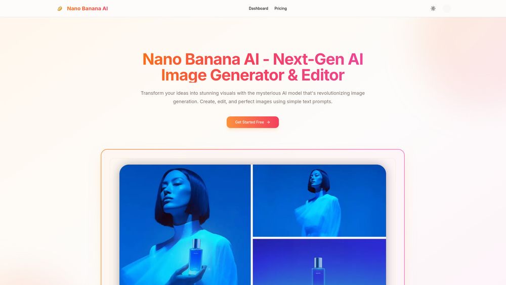 Screenshot of Nano Banana AI