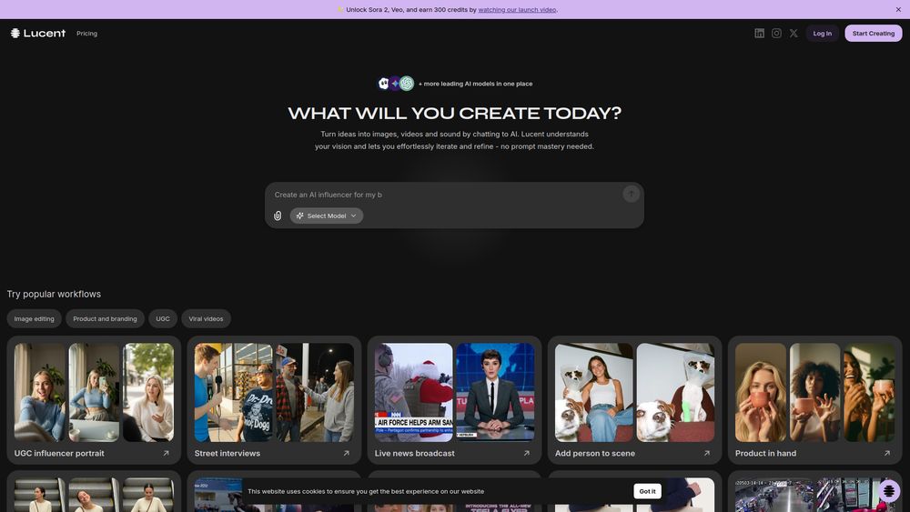 Screenshot of Lucent Chat Screenshot of Lucent Chat