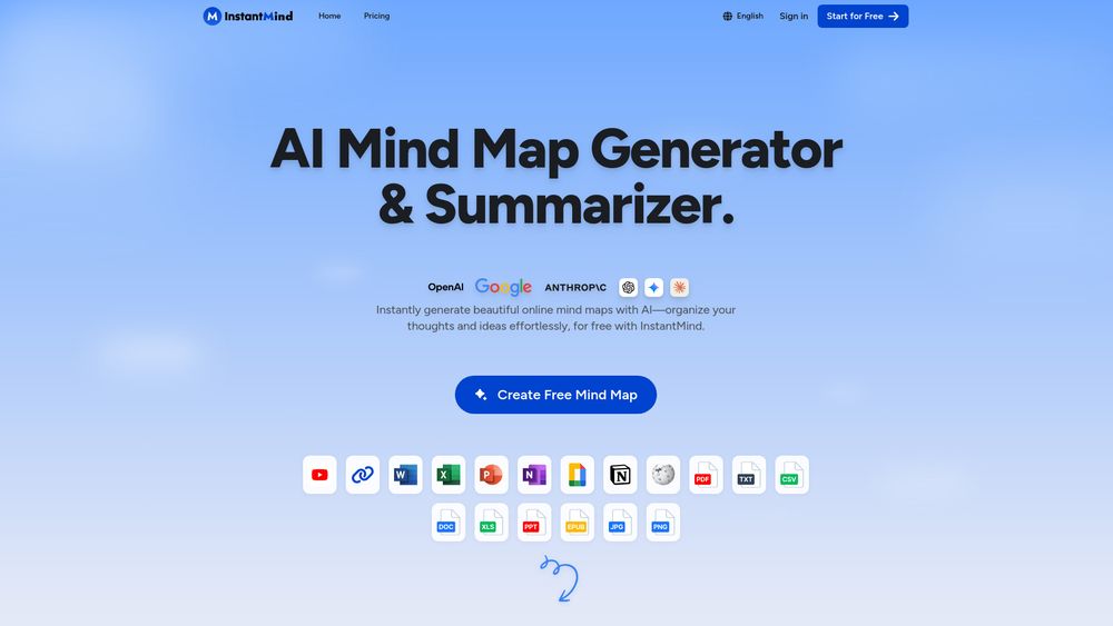 Screenshot of InstantMind