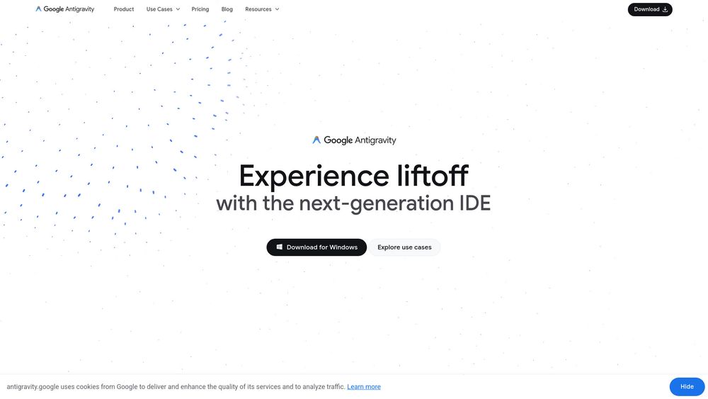 Screenshot of Google Antigravity